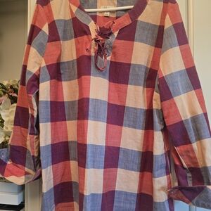 Style & Co. Multicolor Plaid Shirt